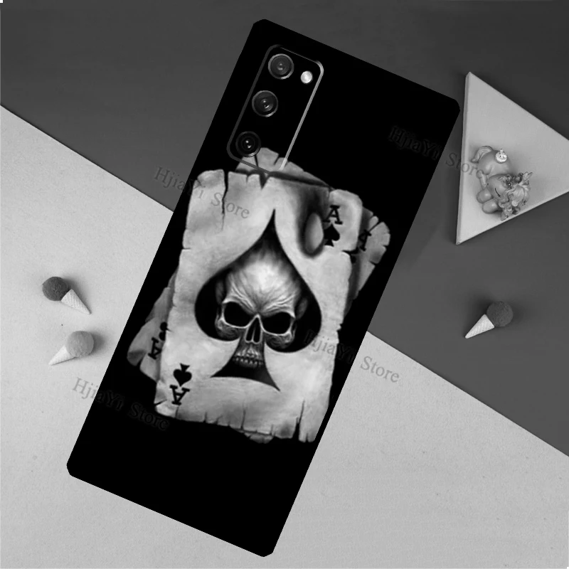 Чехол для телефона Ace of Spades Poker для Samsung Galaxy S21 S20 FE S8 S9 S10 Plus S10e Note 10 20 Ultra.