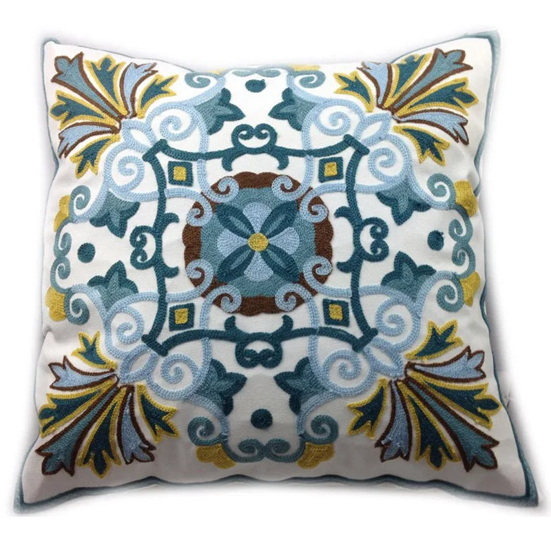 Наволочка из 100% хлопка с вышивкой для украшения дома наволочка подушки в