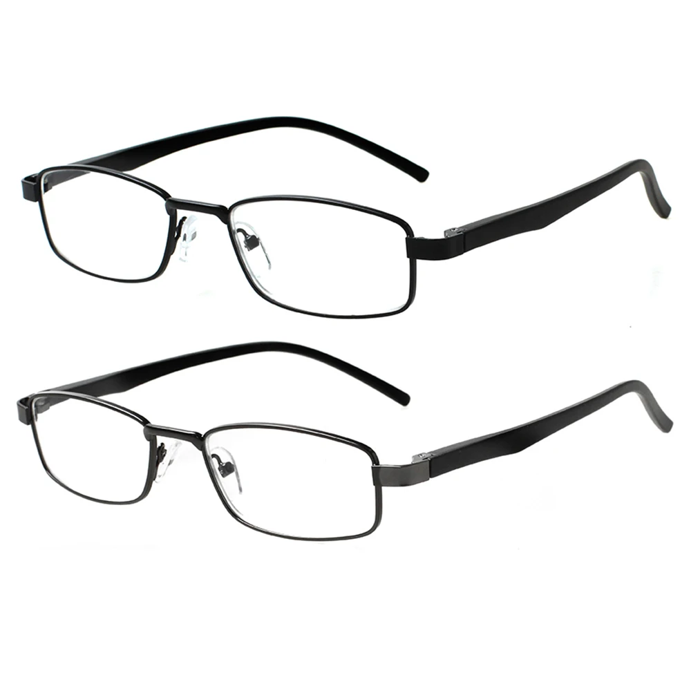 

Henotin Metal Hinge Reading Glasses Metal Frame Men and Women HD Reader Diopter 0~600