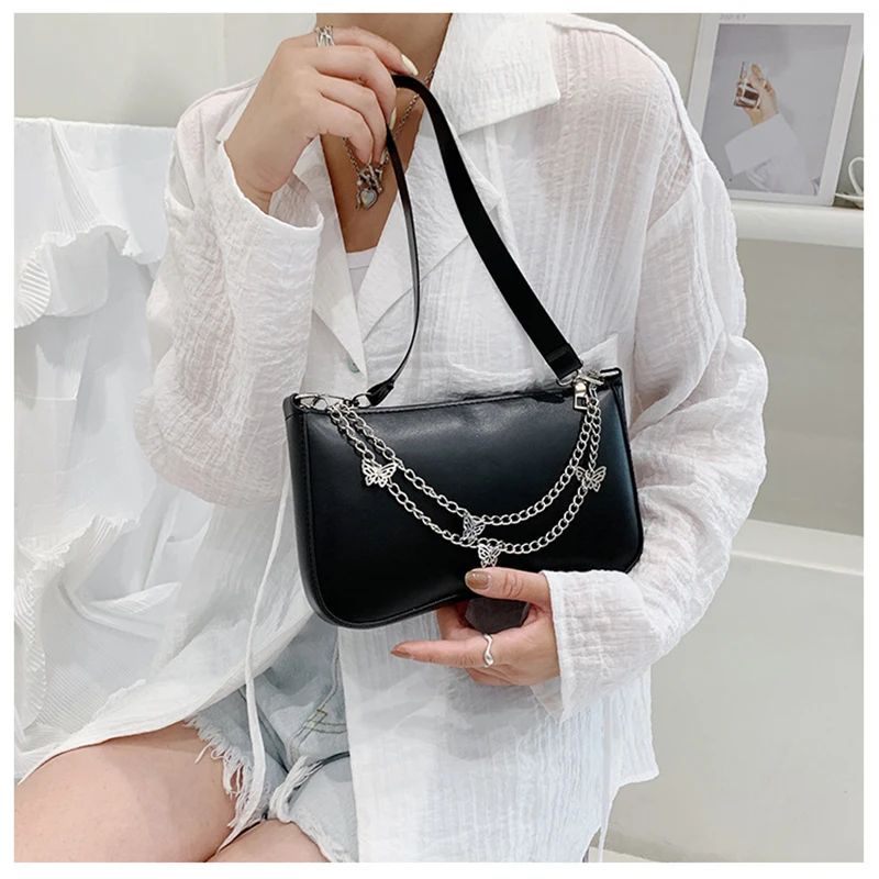 Модные брендовые винтажные сумки для подмышек женщин популярная Универсальная