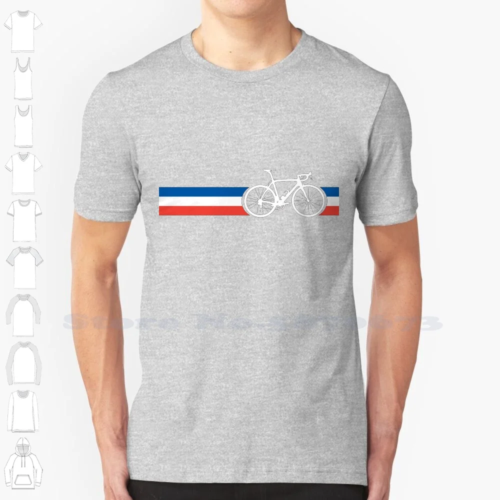 

Bike Stripes French National Road Race Black White Tshirt For Men Women Popular 100 Top Most Cool Retro Vintage Emblem Logo