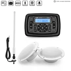 Водонепроницаемый морской стерео аудио радиоприемник Bluetooth Автомобильный MP3-плеер + 4 