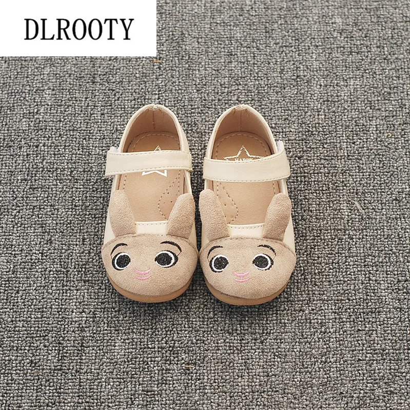 Children Shoes Flat Cartoon Cute Sport Hook & Loop Girl Sneakers Kids Casual Child Leather Soft Running Autumn Spring Loafers