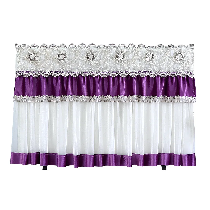 

Lace Hanging LCD TV Dust Cover Boot Does Not Take Desktop TV Dirt-Proof Cover