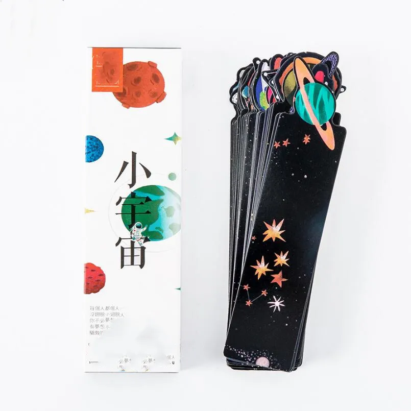 1 box 30 шт./упак. красочными перьями закладки Бумага мультфильм закладки с животными рекламные детские подарочные Канцелярские Товары для офиса, школы закладка для книги - Цвет: 1 box
