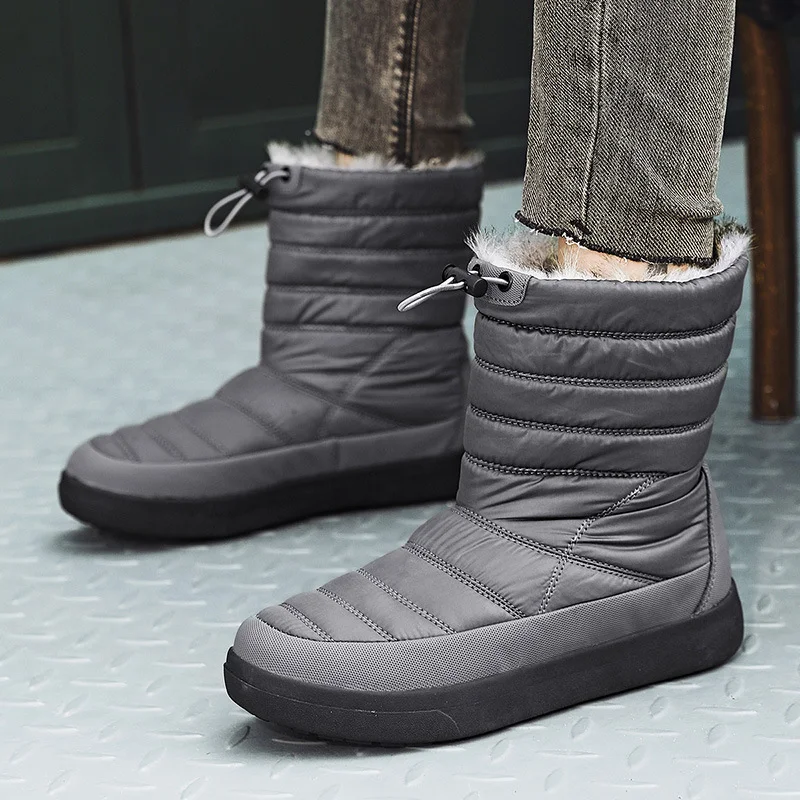 

Женские сапоги теплые сапоги до середины икры женские уличные водонепроницаемые тканевые сапоги с блестками для женщин