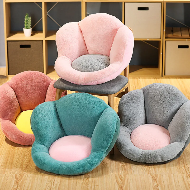 

50cm Colorful Petal Flower Plush Cushion Room Decor Sunflower Pillow Bay Window Grey Flower Setting for Kids Bedroom Seat Pillow