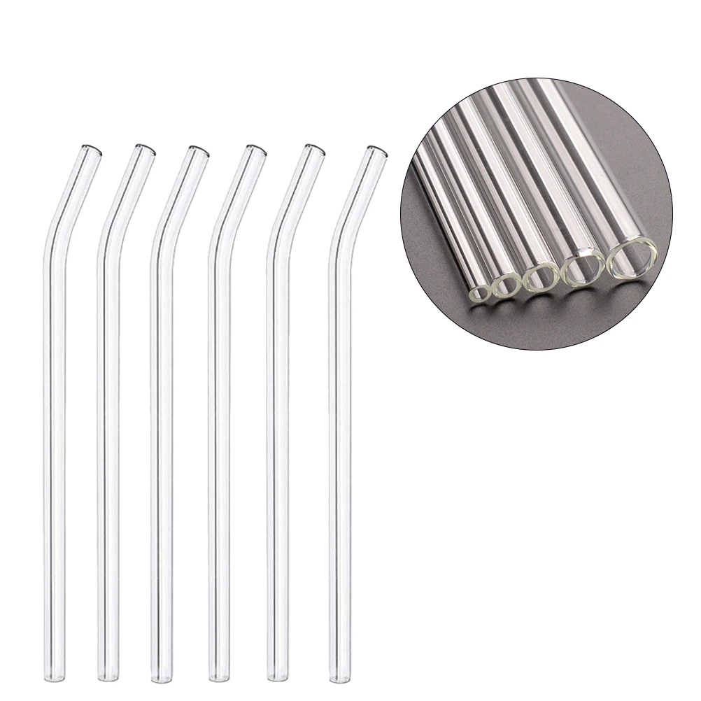 1 Набор 16 шт высокое боросиликатное стекло соломы жаростойкое Стекло