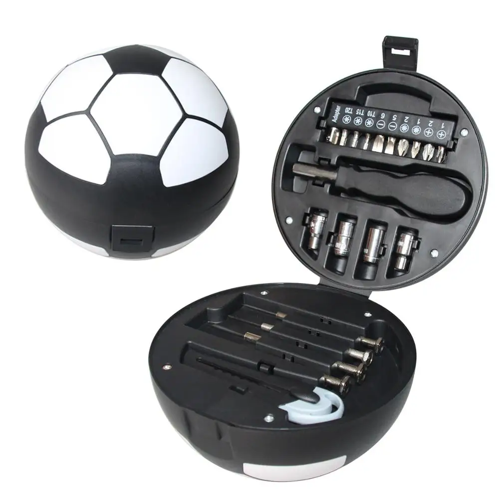 

Popular football tool set creative gift hardware tool set promotion spot football shape