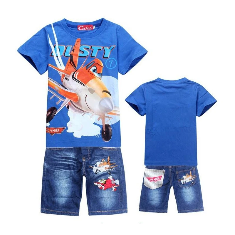 Комплект летней одежды для мальчиков футболка и штаны | Детская одежда обувь