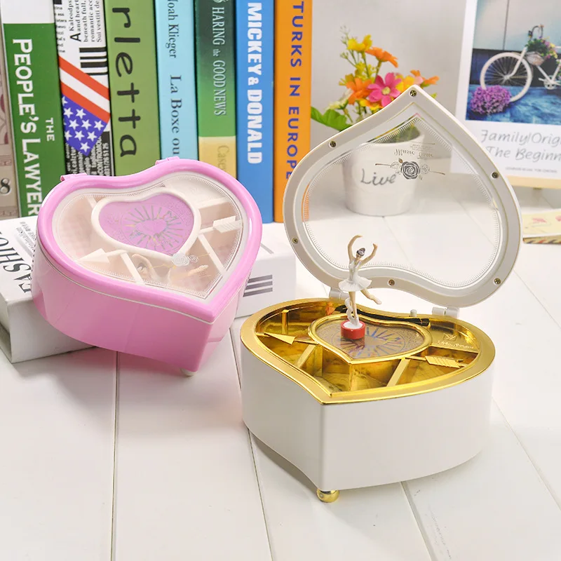 Любимая вращающаяся музыкальная шкатулка для девушек парная Музыкальная на день