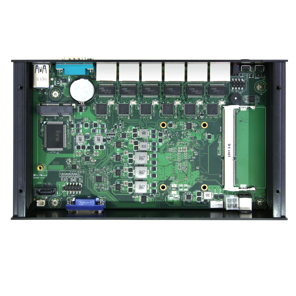 Мини ПК XCY без вентилятора pfsense 6 LAN Gigabit Ethernet Intel 211AT Core i3 7100U Linux Windows 10 7 роутер