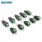 ESCAM Коаксиальный Cat5 к Bnc DC Штекерный разъем питания DC гнездовой разъем адаптер Av BNC UTP для CCTV камеры видео Balun