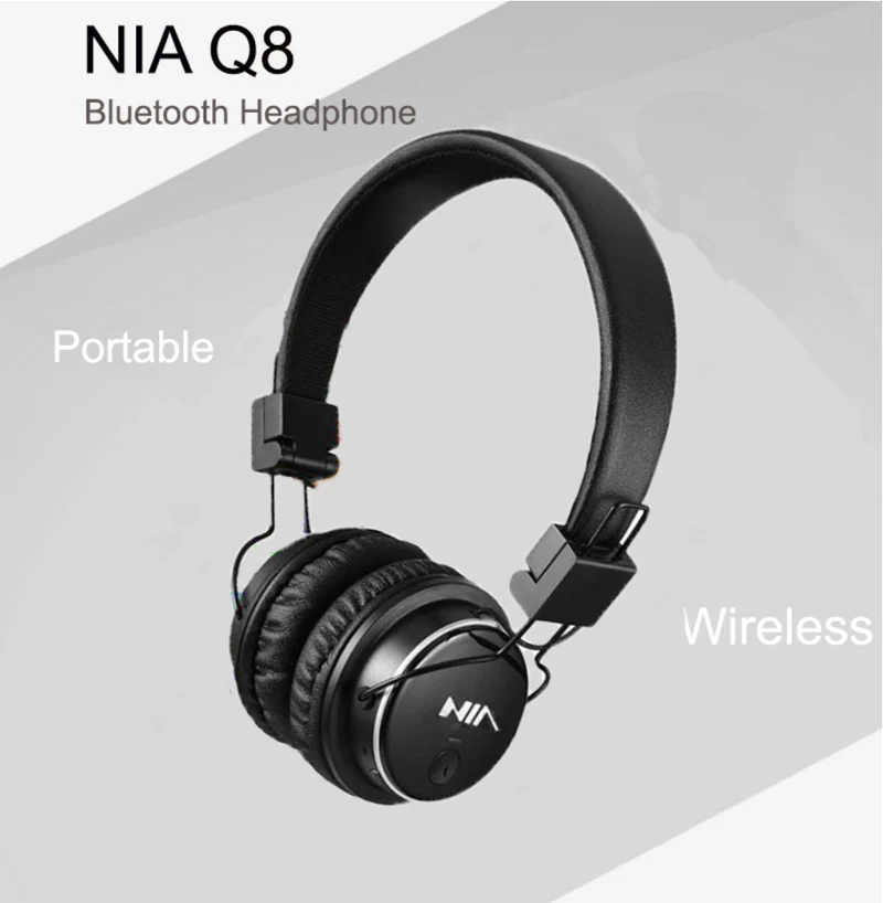 Beauty ninia Q8 стерео Bluetooth наушники беспроводной стерео складные спортивные гарнитуры Поддержка приложения с микрофоном Поддержка TF карты fm-радио