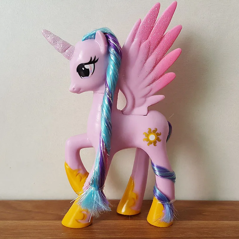 

Unicorn Pink Princess Horse Action Toy Figures 14CM High