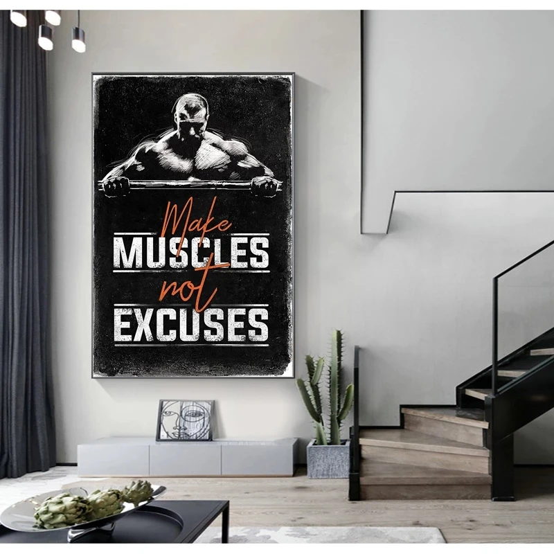 

Canvas Graffiti Art Poster Motivational Quote Canvas Painting Room Decorative Wall Art Prints Picture Living Room Corridor Decor