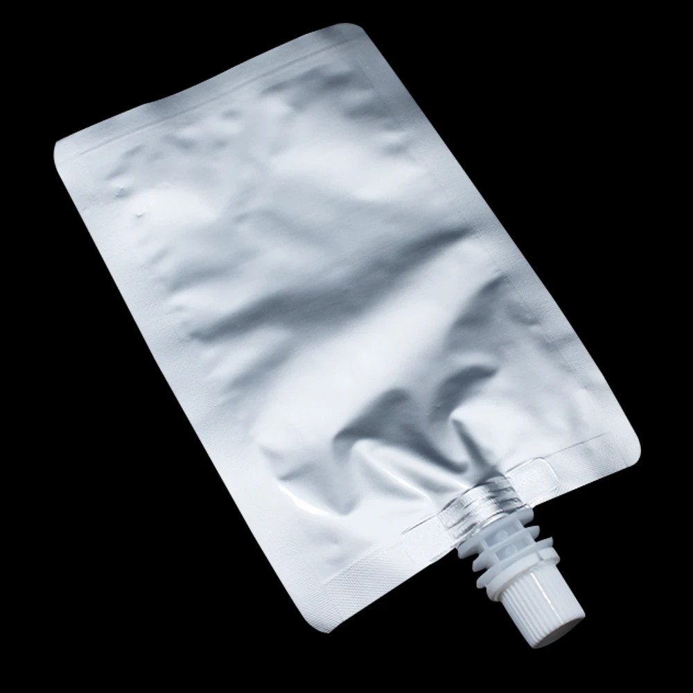 100pcs 180ml 10*16cm Pure Aluminum Foil Spout Bag Beverage Packaging Liquid Juice Drinking Vinegar Wine Pack Pouches | Дом и сад