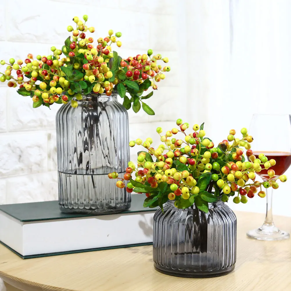 

Artificial Simulation Berry Flower Plant Bouquet Home Wedding Party Decoration TSH Shop