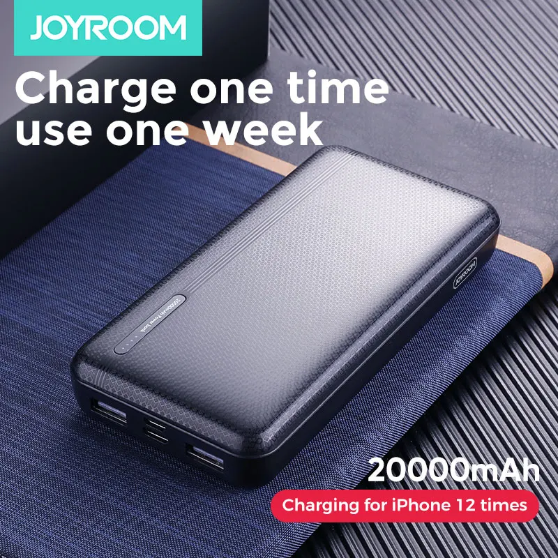 Внешний аккумулятор joyрум 20000 мАч 2 USB порта 10000 внешний Mico Type c портативное