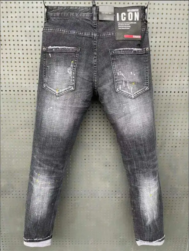 Классические Аутентичные DSQUARED2 ретро итальянский бренд женские/мужские джинсы