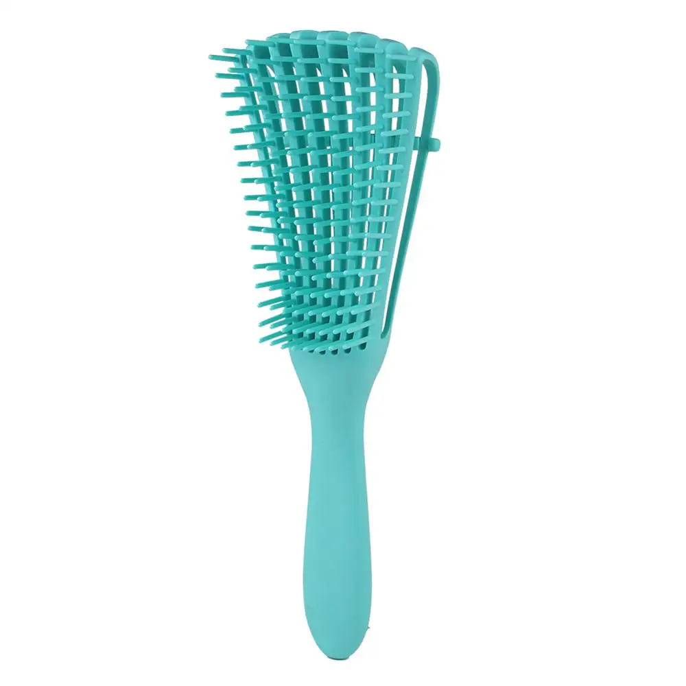 

Women's portable scalp massage brush scalp massage comb rubber non-slip handle wet dry hair care brush