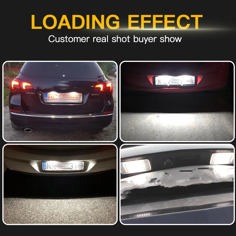 2x 18LED лицензионный номерной знак светильник вая лампа для OPEL Vauxhall MOKKA Insignia Sports Tourer