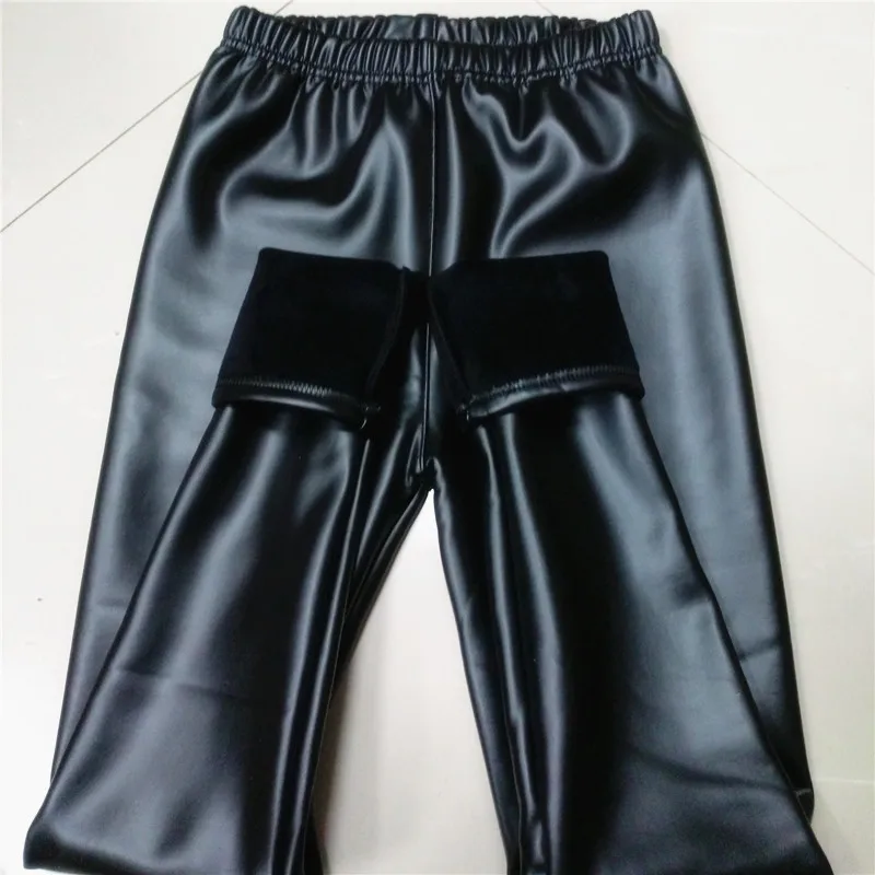 Хит продаж женские кожаные леггинсы на осень и зиму мягкие облегающие плотные