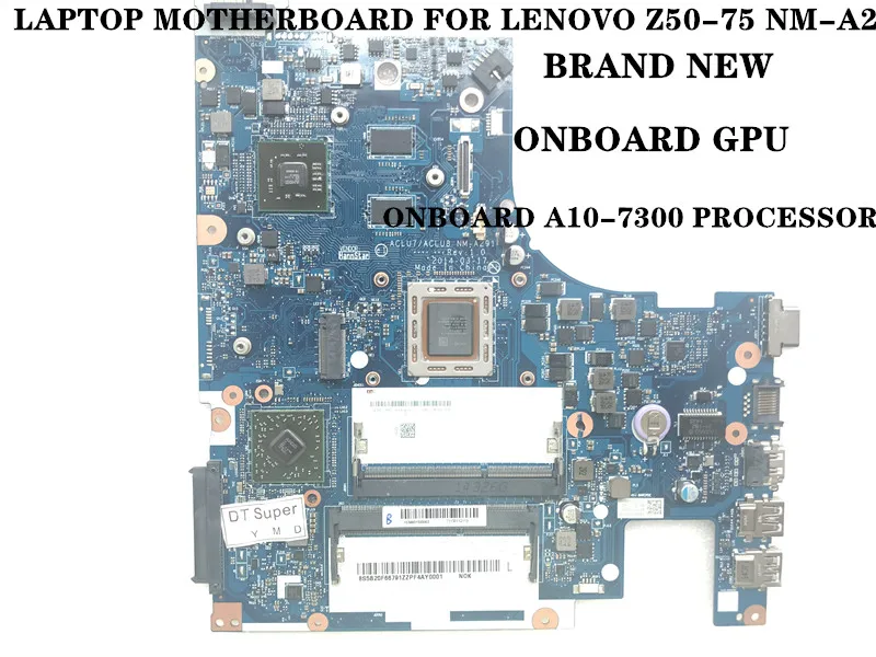 

FAST SHIPPING ACLU7 / ACLU8 NM-A291 MAINBOARD FOR LENOVO Z50-75 LAPTOP MOTHERBOARD CPU A10-7300/ A8-7100+GPU