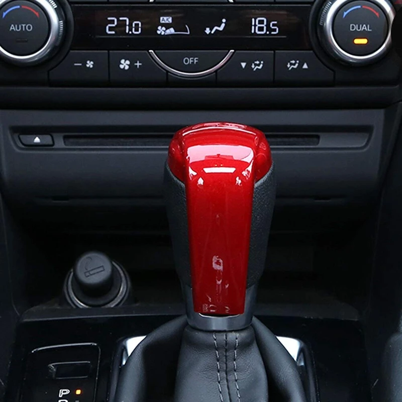 Красный ABS салон автомобиля рукоятка для рычага переключения передач Накладка