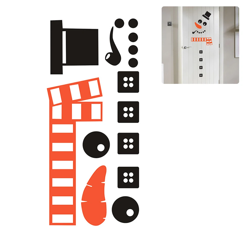 Рождественский снеговик из ПВХ стикер на холодильник сделай сам стену съемные