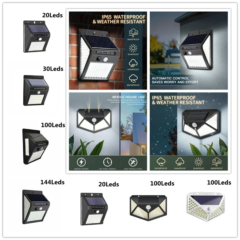

Solar Light Outdoors PIR Motion Sensor Street Light Wall Lamp Garden Decoration Outdoor Solar Light Garden Lighting Solar Lamp