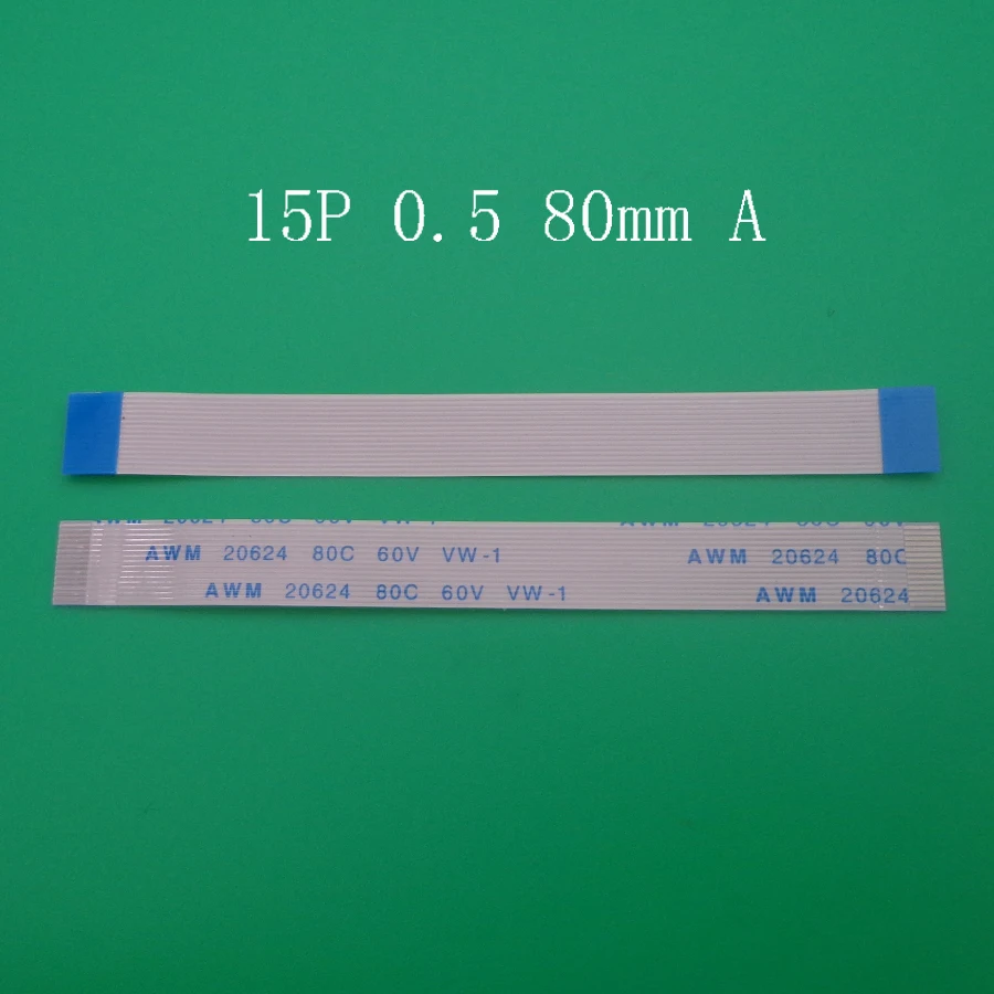 2 шт./лот FFC FPC плоский гибкий кабель 0 5 мм Шаг 15 контактов вперед обратная длина 80