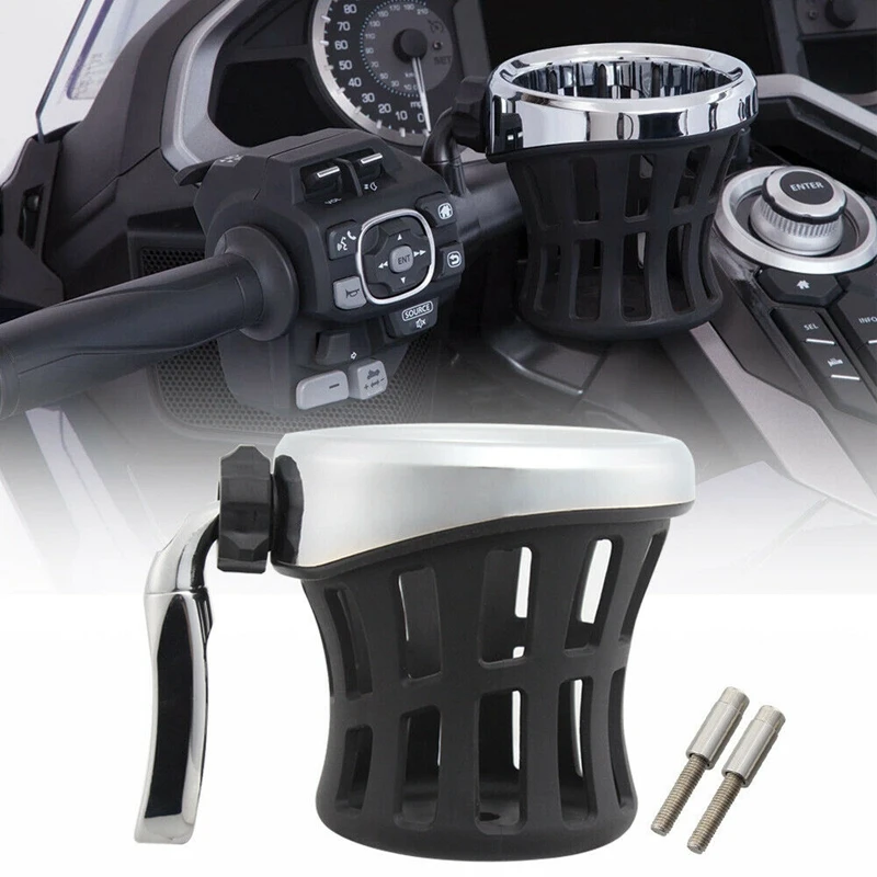 

Motorcycle Cup Drink Holder Adjustable Water Holder for Honda Goldwing 1800 GL1800 2018 2019 2020