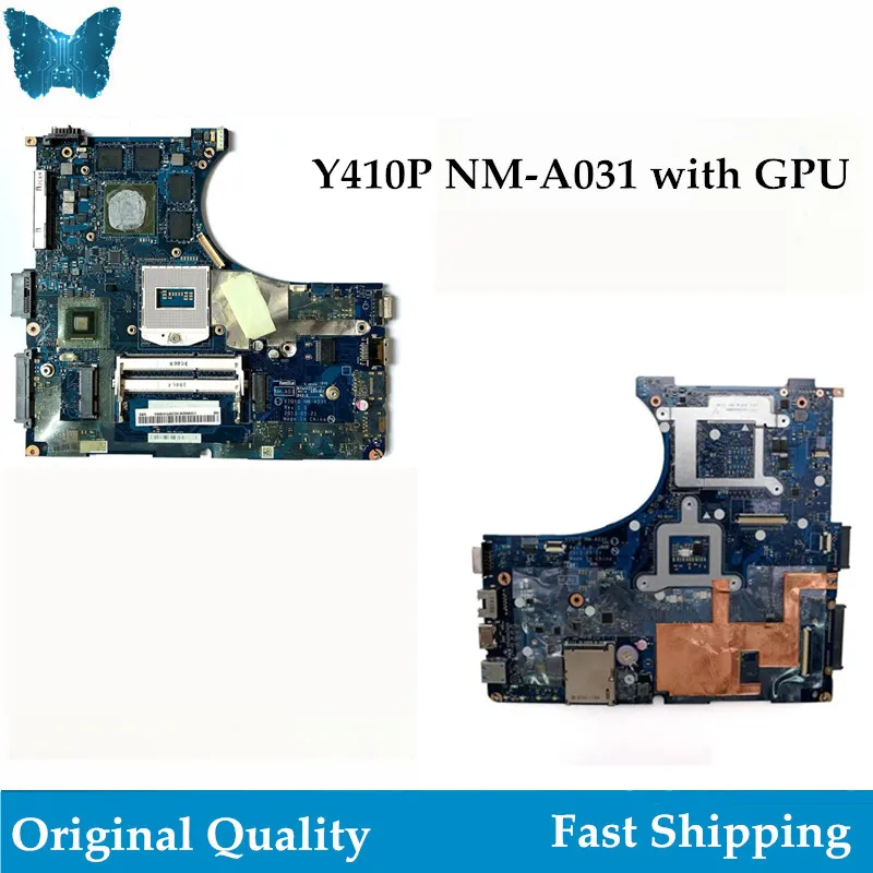 Оригинальная материнская плата для Lenovo Y410P NM-A031 PGA947 1920*1080 полностью