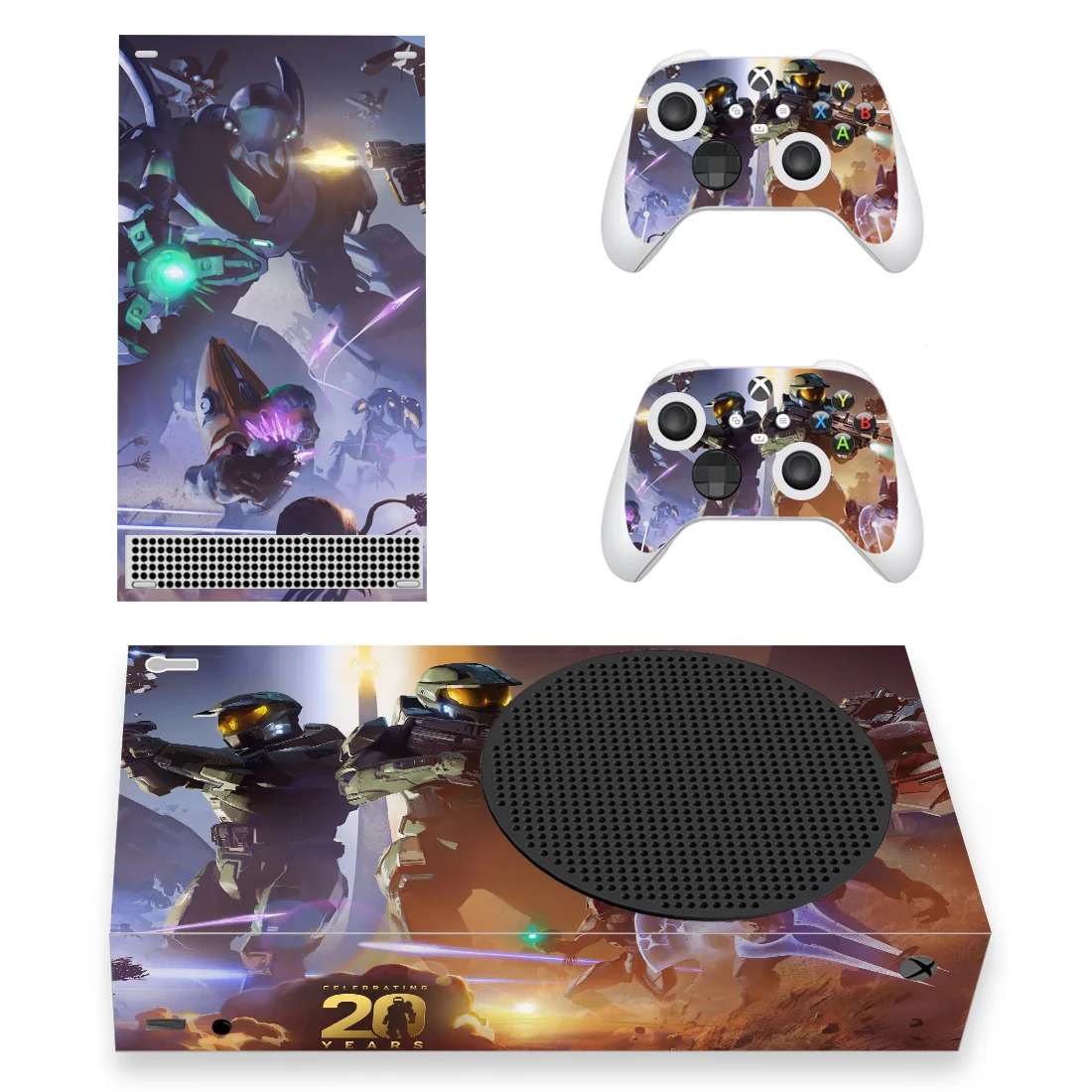 

Новая наклейка для игровой консоли, наклейка для консоли Xbox серии S и 2 контроллера, тонкая виниловая наклейка