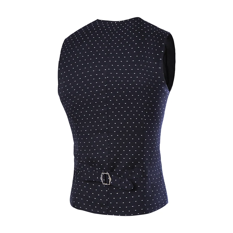 Жилет мужской облегающий Повседневный в клетку для делового костюма без рукавов