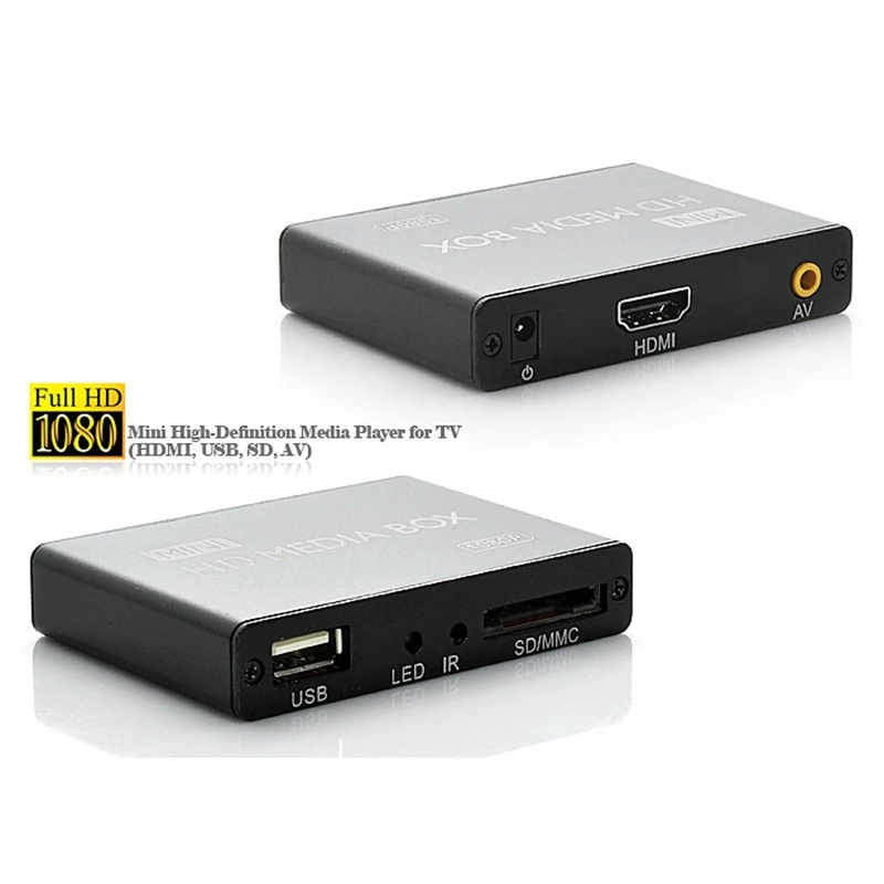 

Mini Full HD 1080P Media Player for TV Multi Media Video Player External HDD Media Player