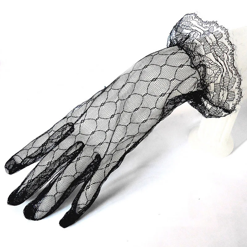 Wedding accessories white gloves cheap bridal woman wrist length finger mesh high quality wholesale | Свадьбы и торжества