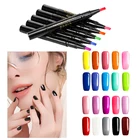 20 Цвета лак для ногтей Набор для ногтей одношаговый гель для ногтей Лаки перо для ногтей гибридный УФ-гель Краски блеск резиновая Красота Гель-лак для ногтей, карандаш TSLM1