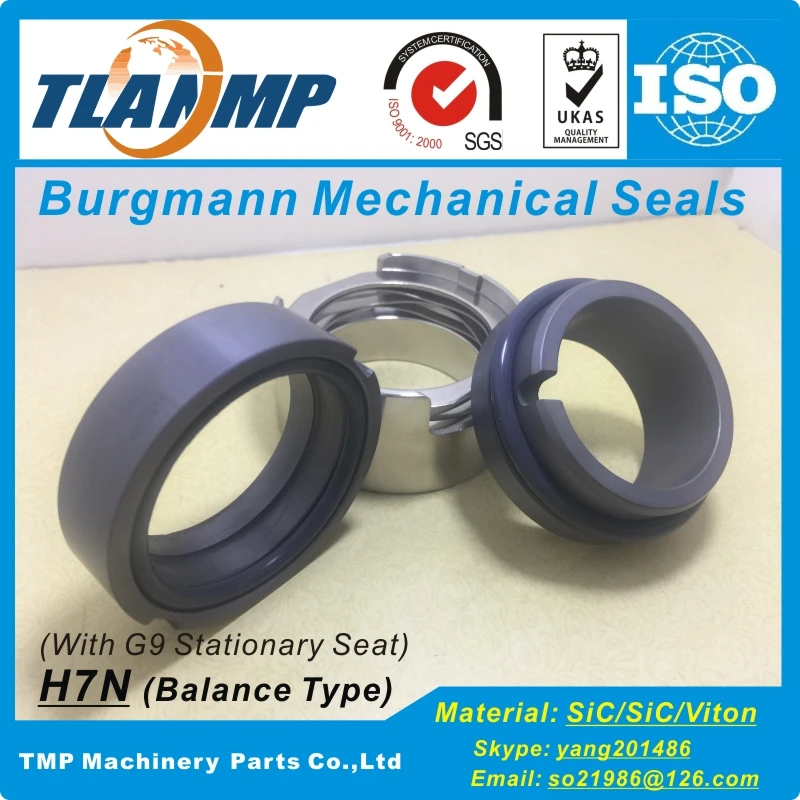 

H7N-95 H7N/95-G9 TLANMP Burgmann Mechanical Seals |H7N balanced Type Seals for Pumps (Shaft Size:95/100mm)