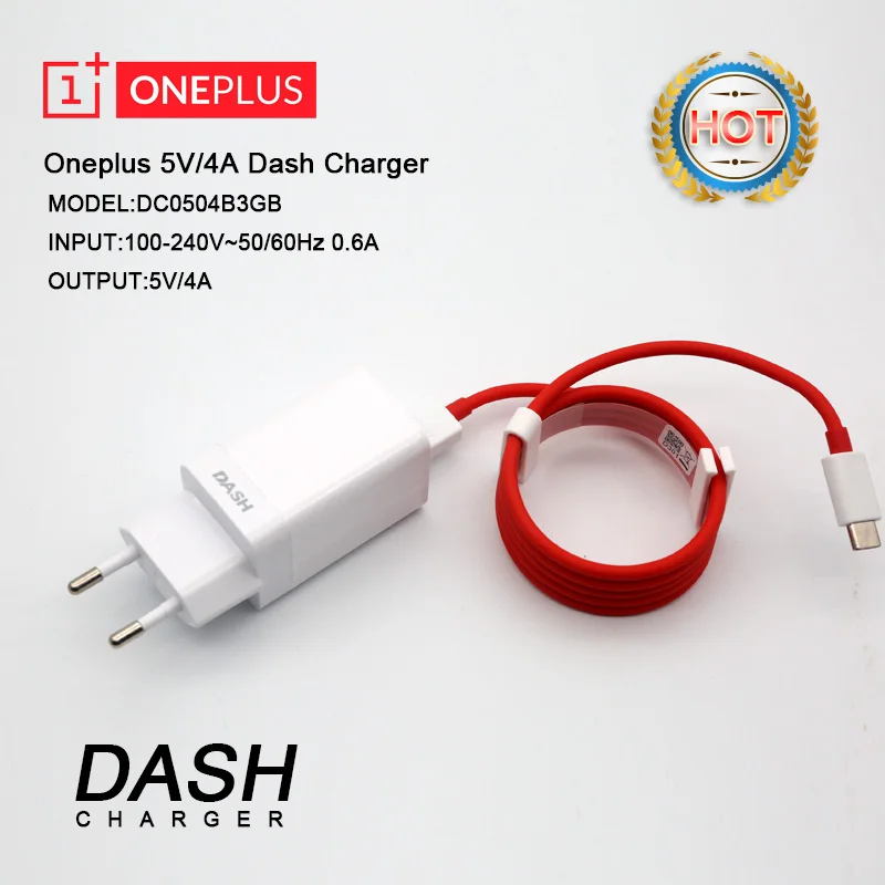 

EU Originals ONEPLUS 6T Dash Charger 5V / 4A Fast Charging 1m USB 1.5m Typec Wall Power Adapter Cable For One Plus 6t 5T 5 3T 3