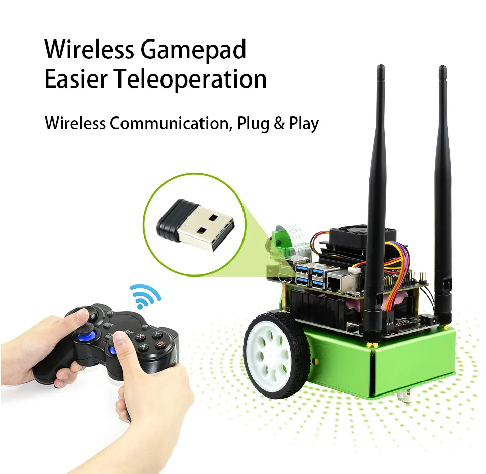 Waveshare JetBot AI Kit NVIDIA официальная рекомендация Robot на базе Jetson Nano(B01) Smart