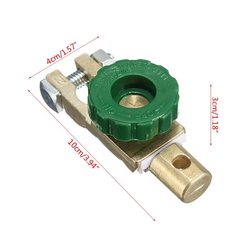 

Button type switch for battery power off, protection switch