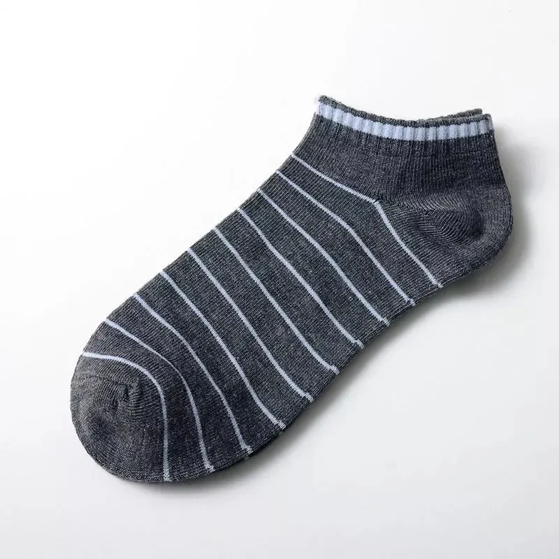

Adult Men sock Spring and summer Striped socks Cotton Casual Breathable movement One size No Show male
