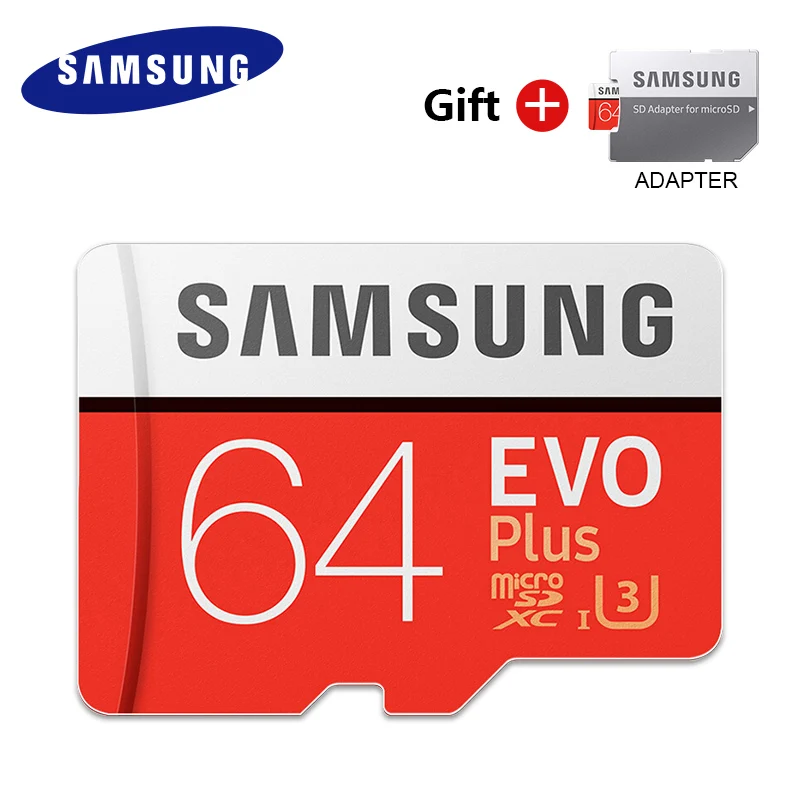 64G Карта памяти SAMSUNG 64G 128G 256G SDHC EVO plus MicroSD Micro SD C10 4K TF Транс флэш 32 GB класс 10 телефонные карты для go pro - Емкость: 64G