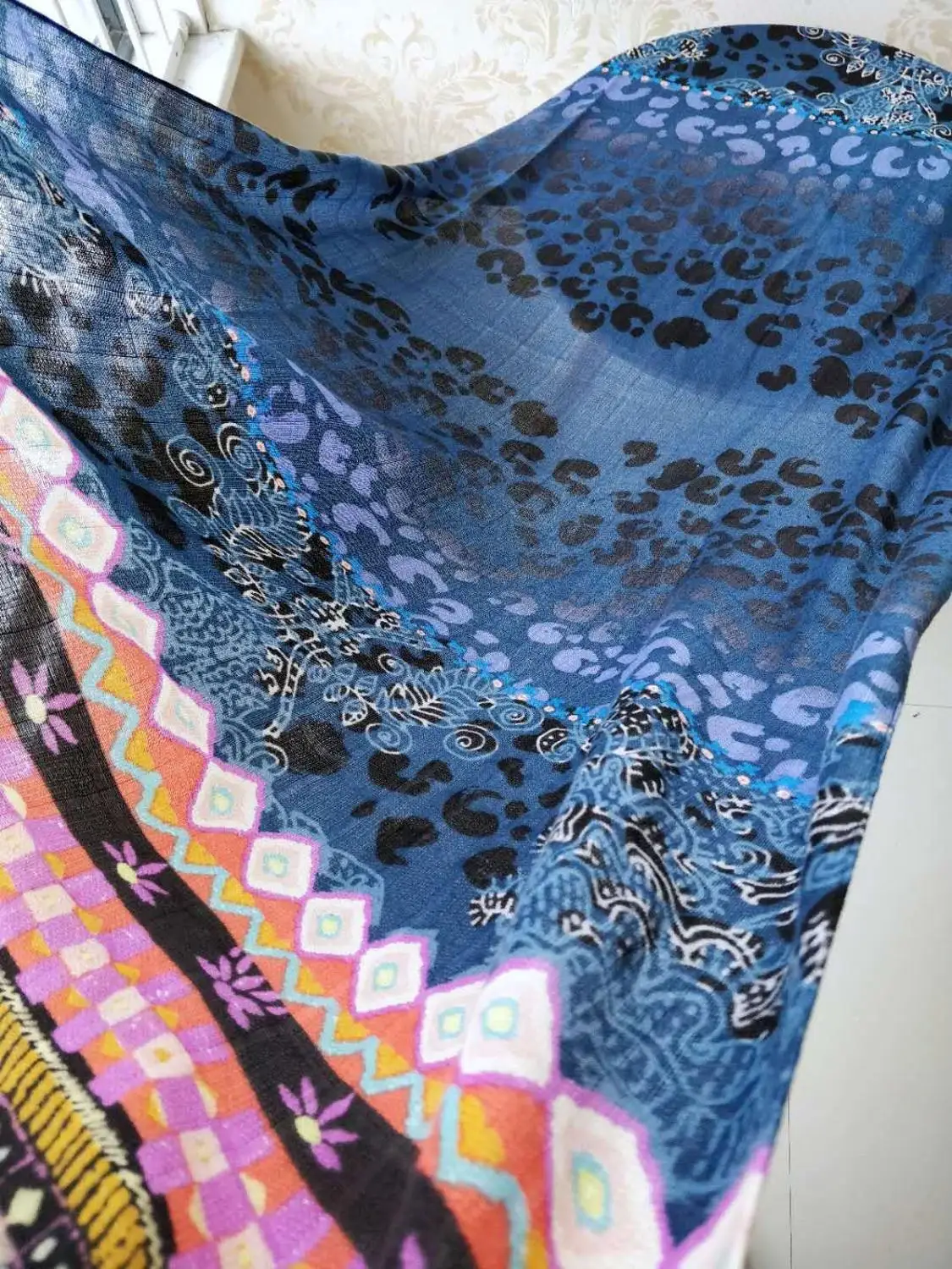 Женский шарф с цветочным принтом desiguers роскошный брендовый лето 2019|Женские шарфы| |