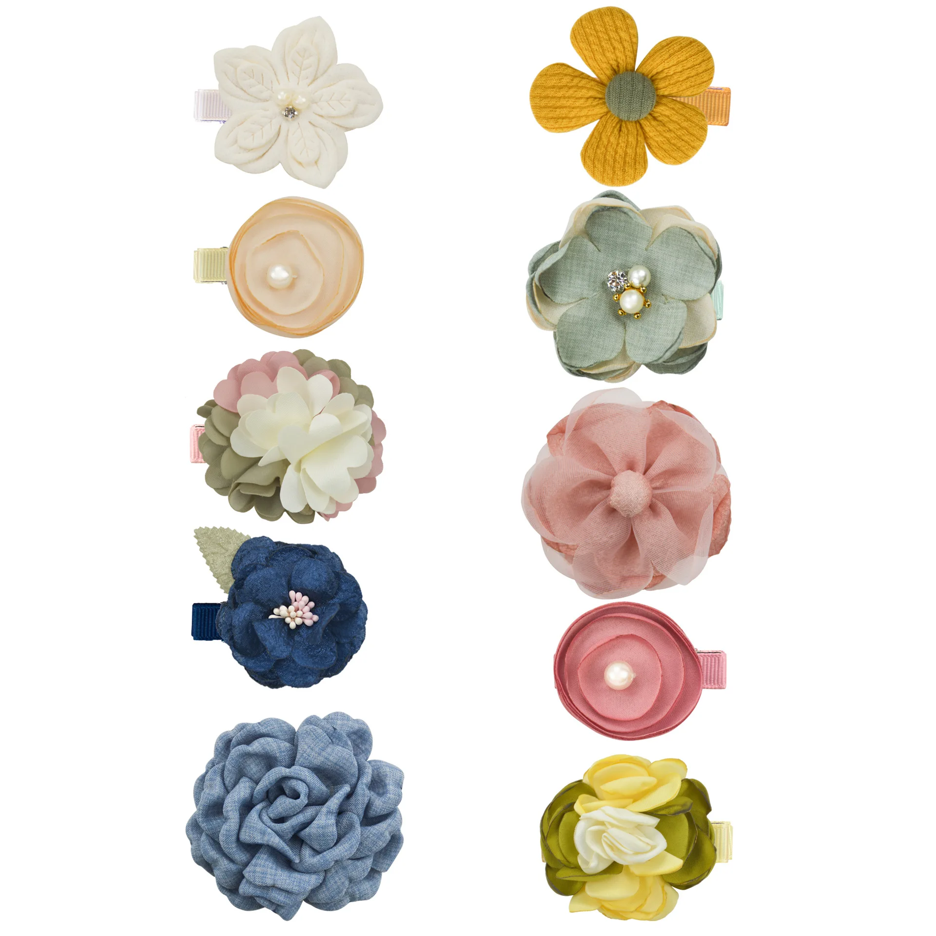 

10 Designs Flower Mini Cute Sweets Hair Clips for Girls Kids Baby Barrettes Hair Accessories Hairpin 2021 Hair Crab Accessory