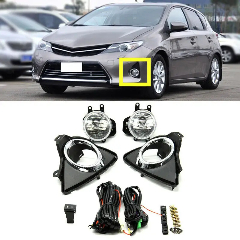 

Комплект передних противотуманных фар JanDeNing с проводкой и переключателем для Toyota Auris 2013-2015