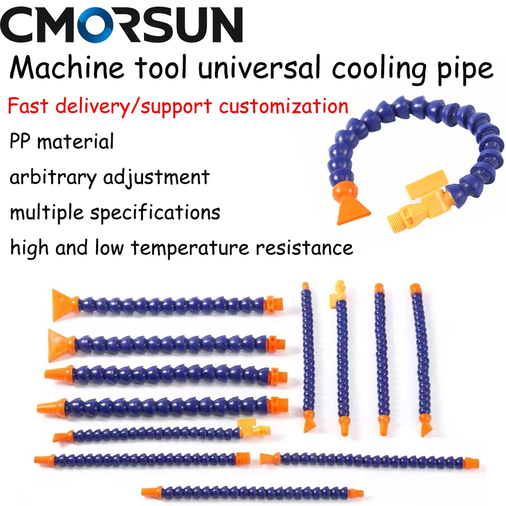 

Threaded plastic flexible water-oil cooling pipe with a length of 300mm is used for CNC pneumatic pipes, which can be customized