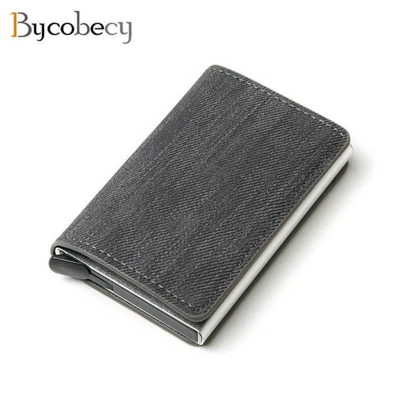 Bycobecy 2021 подарок новый бизнес держатель для Карт Rfid Бумажник Алюминий унисекс